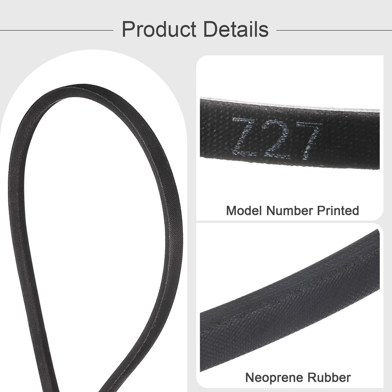 QUARKZMAN Z-27 Z Type V-Belt 670mm/27" Inner Length x 0.39"