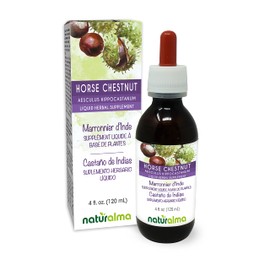 Naturalma Naturalma Horse Chestnut (Aesculus hippocastanum) Seed Alcohol-Free Tincture - 4 fl oz Liquid Extract in Drops - Herbal Supplement - Vegan