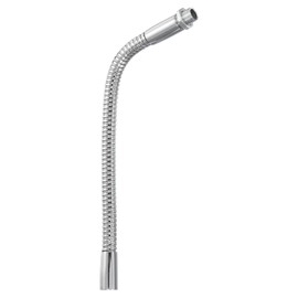 PATIKIL 7.9" Universal Gooseneck, M10 Fine Thread Metal Bendable Hose Flexible Arm Gooseneck Tube Extension for Multifunction DIY, Silver Tone