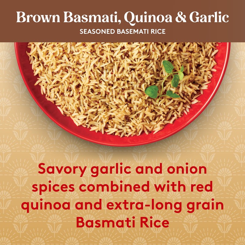 Royal Basmati Brown Rice with Quinoa and Garlic - Ready