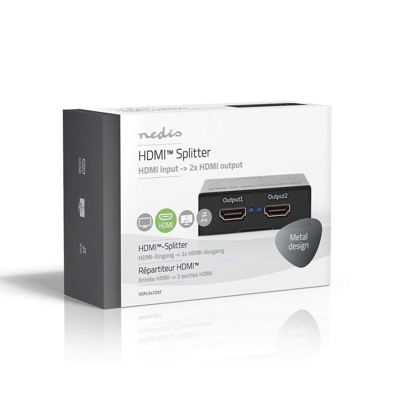 Nedis HDMI Splitter 2-Port HDMI™ Eingang 2x HDMI 4K@60Hz