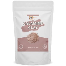 mGanna 100% Natural Calamine Clay Powder for Hair Masks, Scrubs, Creams, Lotion and Soap Making 0.22 LBS / 100 GMS