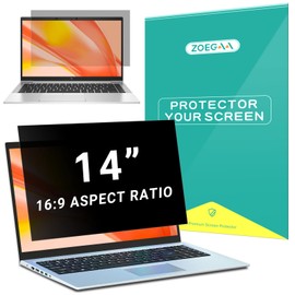 (2 Pack) Laptop Privacy Screen 14 inch, Privacy Screen 16:9 Compatible with Lenovo/HP/Envy/Dell/Acer/Asus/Thinkpad,16:9 Aspect Removable Anti Glare Blue Light Laptop Privacy Screen Filter 14 inch