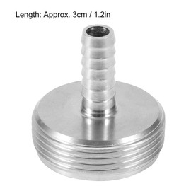 Beer Faucet Cleaning Adapter Stainless Steel 1/4in Bore Beer Tap Faucet Cleaning Attachment Adapter Accessories Easy Installation
