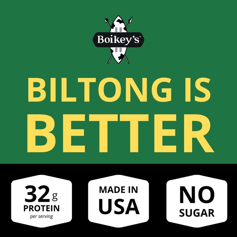 Boikeys Biltong South African Style Beef Jerky - Traditional Flavor