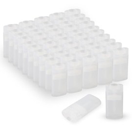 100 Unidades de 15 Ml de Tubos de Bálsamo Labial, Desodorante, Ovalados, Transparentes Y Vacíos, para Crayones Caseros.