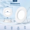 Amico 24 Pack 5/6 inch 5CCT LED Recessed Lighting, Dimmable,