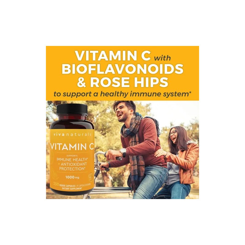 Viva Naturals Vitamina 1000mg 250 Cápsulas