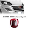 Fiat AMS 32018 Sticker Professional 3D Replacement Logo Front +