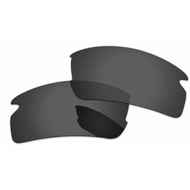 Caulo Polarized Replacement Lenses Lens for fit Compatible with Oakley Flak 2.0 OO9295 Glass Frame Sunglasses (Stealth Black - 1 Pair)