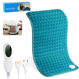 BSMKD Almohadilla Trmica, 60cm x 30cm Ultra Suave Manta Electrica, Cobijas Elctricas para Alivio de Dolores de Espalda, Hombros y Cuello, 10 Niveles  