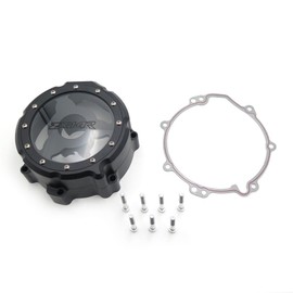SMT-Black Left Engine Stator Cover See Through Compatible With Kawasaki 2006-2014 ZX14R ZZR 1400 [B01N0K20R7]