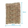 Hohopeti Rabbit Hay Mat Guinea Pig Supplies 40x28cm Mat Hamster