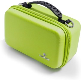 Game Shell 250+ | Portable Case for Board Games and Card Games | Holds Up to 250 Double-Sleeved Cards | Accessories Compartment Holds Tokens and Dice | Green Color | Made by Gamegenic