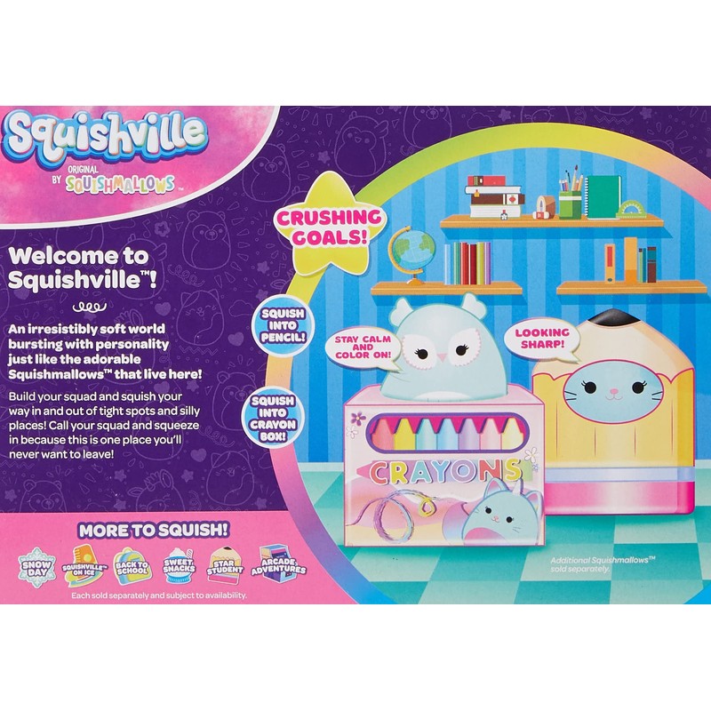 Squishville SQM0321 Star Student Accessort Set Set-2-Inch Plush and Accessories-Toys