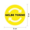 deformaze Sticker Set Residual Waste Paper Yellow Bin Sticker Rubbish