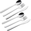 Silverware Set,6 piece Stainless Steel Flatware Set Cutlery Set for