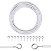Zuvo Net Curtain Wire with Hooks and Eyes - 3