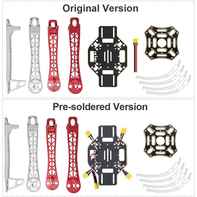 HAWK'S WORK F450 Armazón de Drone, 450mm Wheelbase Quadcopter Frame
