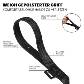 Loutep Recall Lead for Dogs Long Lead 3 m 5 m Recall Lead 10 m for Dogs 15 m 20 m 25 m 30 m Dog Lead for Small Medium Large Dog Cross Country Lead Waterproof Lightweight Running Lead