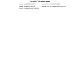 Tusk Spare Tire Carrier for Kawasaki Teryx4 800 S LE 2021-2025