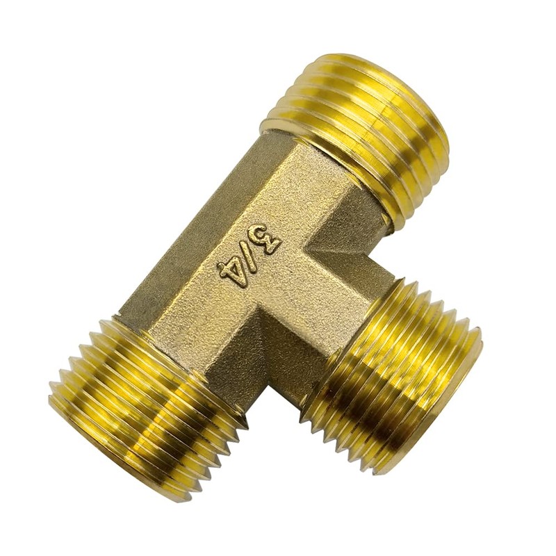 Hooshing Garden Hose Tee Fitting 3/4" x 3/4" x 3/4"