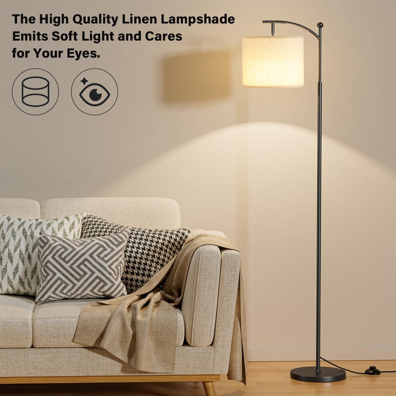 Ambimall 60" Floor Lamps with Remote Control & Bulb, Colors
