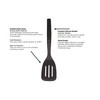 KitchenAid Classic Nylon Slotted Turner, 13.66-Inch, Black