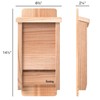 Kenley Bat House - Outdoor Bat Box Shelter with Large
