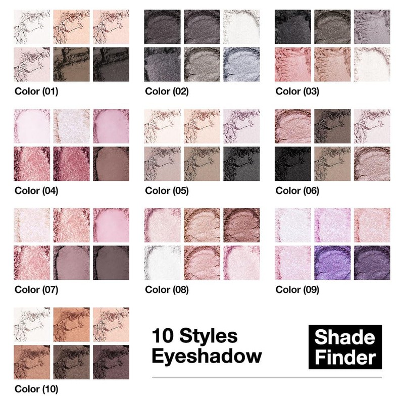 HHLTOH 6 Colors Eyeshadow Palette, Rose Pink Mauve Plum Neutral
