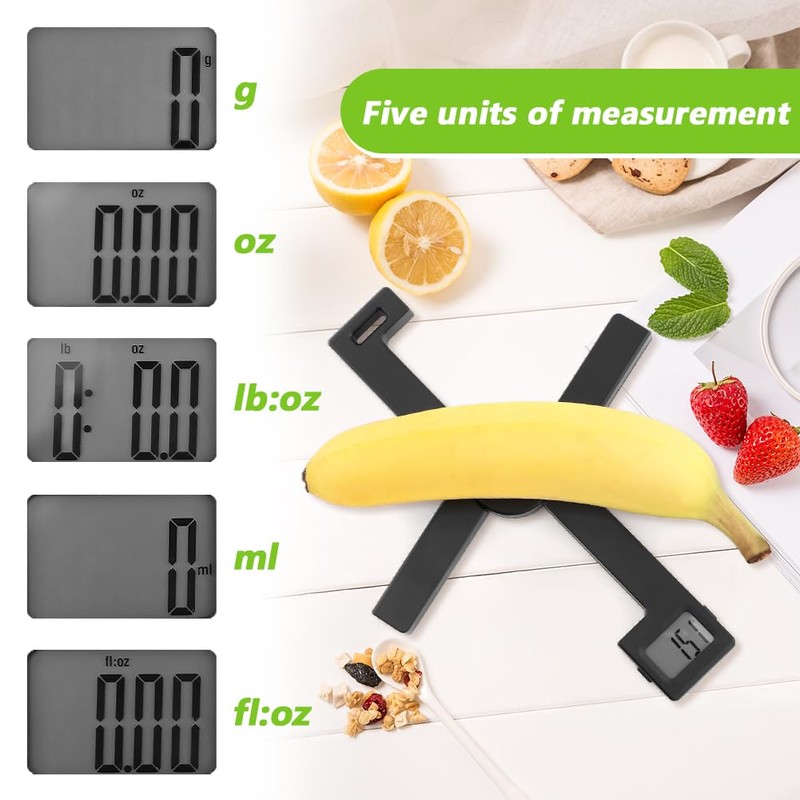 Folding Digital Kitchen Scale, Portable Food Travel Scale for Food,