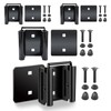 MorScan 4 Pack E-Track Connector with Square Plates, E Track