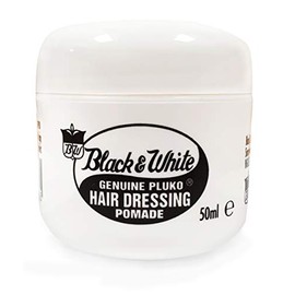 Black and White Pluko Hair Dressing Pomade 50ml