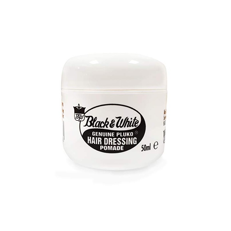 Black and White Pluko Hair Dressing Pomade 50ml