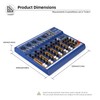 Professional 7-Channel Audio Mixer, Bluetooth 5.0, 24-bit DSP Effects, USB/MP3