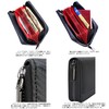 (Mesihide) Made in Japan, Genuine Leather, Long Wallet, Unisex, Zippered,
