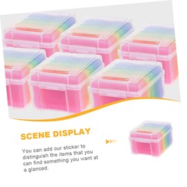 Ciieeo 1set Greeting Card Storage Organizer with Removable Dividers Photo Case Box for Cards Compact Stackable Design for Easy Organization