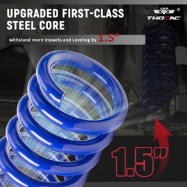 THOCAC Heavy Duty Front Coil Springs for 1983-1997 Ford Ranger - Upgrate 1.5" Lift/Leveling Coil Springs Kit 2Pcs, Blue