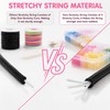 Kanzith Bracelet String,4Roll Elastic Cord with Scissors and Beading Needle