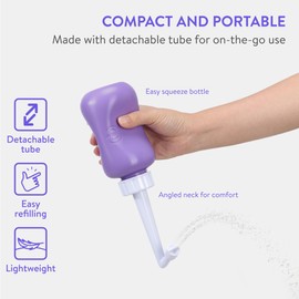 Cynpel Peri Bottle - Portable Travel Bidet for Men or Women - Labour and Maternity Hospital Bag Essentials - After Birth Recovery Tools for Postpartum Mum - Perineal Spray Bottle