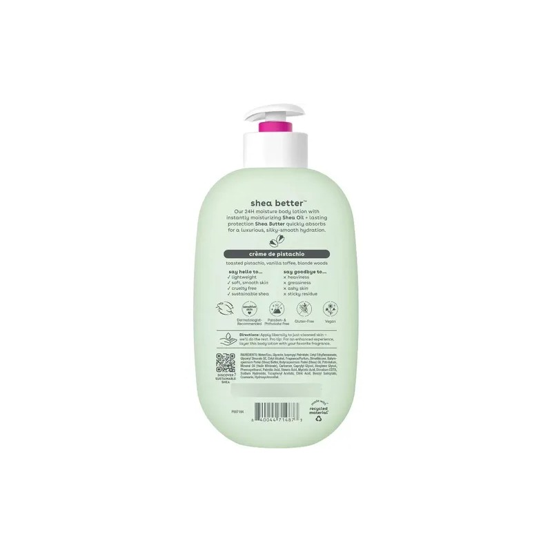 Eos Shea Body Lotion Hidratante -crème De Pistachio-16 Oz