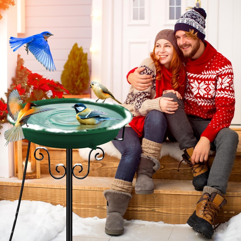Lovppy Heated Bird Bath, 100W Thermostatically Controlled Heated Bird Baths