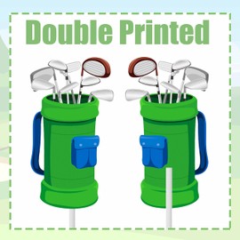 C L cooper life Golf Cupcake Toppers 36Pcs Golf Ball Cupcake Toppers Sticks Golf Birthday Party Cake Picks Sports Golf Theme Decorations for Golf Life Baby Shower Supplies