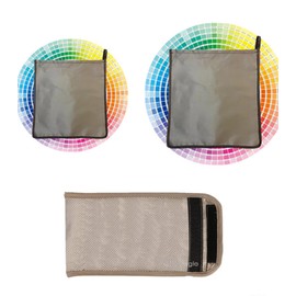 Anti Radiation Labtop Pad,Laptop EMF Radiation Blocking Pad Computer Tablets Notebooks Thigh Pad Shield Protection Pouch Faraday Fabric Bag,5G RF GPS RFID Security Pouch (Set-3pcs)