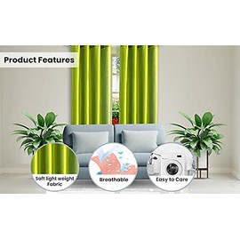 J&V TEXTILES 2 Panels Solid Grommet Faux Silk Window Curtain Drapes Treatment in 84" Length (Black)*