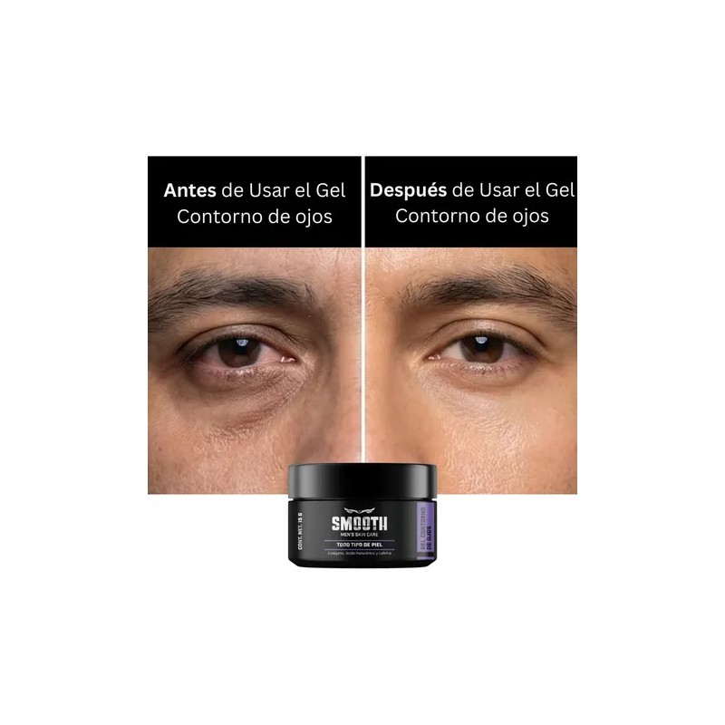 Kit Facial Antiedad Hombre Smooth Piel Mixta Grasa 5pz