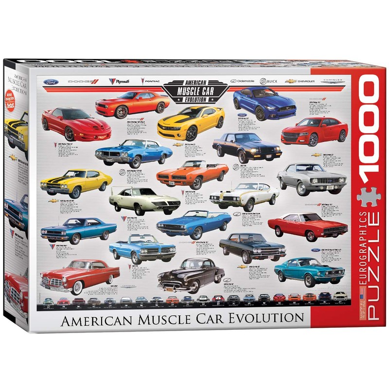 EuroGraphics Muscle Car Evolution Jigsaw Puzzle (1000-Piece)