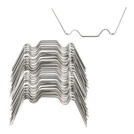 Geesatis Greenhouse Glazing Clips include 50Pcs W Type Clips and 50Pcs Z Type Panel Fixing Clips,Stainless Steel, for Plexiglass Sheets on Greenhouse(75mm)
