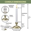 612 Vermont LED Electric Window Candles with Sensor Dusk to