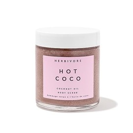 HERBIVORE- Exfoliante corporal con aceite de coco y coco caliente, coco y manteca de cacao, 4 oz